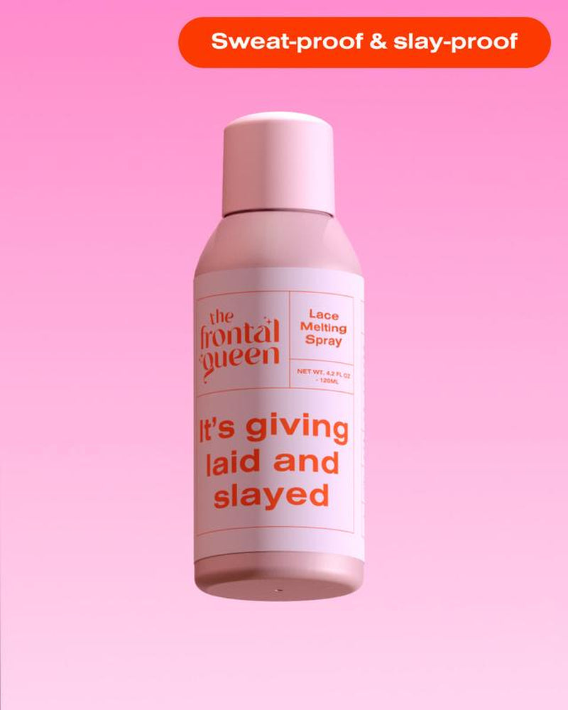 Frontal Queen Lace Melting Spray - Your Ultimate Sweat-Proof Solution for Flawless Wig Wear (4.2 FL OZ)